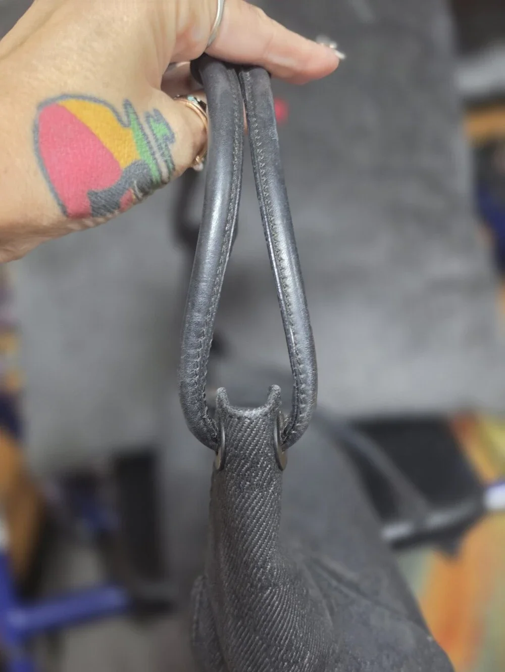 Vintage Gucci GG Monogram Canvas Small Hobo Bag